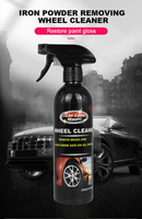 Agent Nettoyant Liquide pour Jantes de Voiture, Élimine la Rouille, la Poudre de Fer et les Traces sur les Pneus et les Jantes en Acier, Liquide de Lavage pour Alliage 500ML