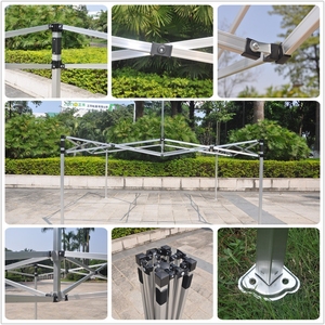Carpa <span class=keywords><strong>de</strong></span> Exhibición con Marco <span class=keywords><strong>de</strong></span> Aluminio Fabricado con Impresión <span class=keywords><strong>de</strong></span> Logotipo Personalizado, Gazebo para Promoción al Aire Libre con Pared para <span class=keywords><strong>Ferias</strong></span> Comerciales y Pequeñas Empresas - Product Image 3