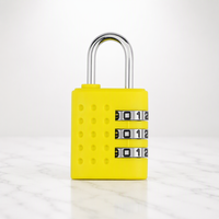 Mini cadenas léger à combinaison à 3 chiffres, en ABS et alliage de zinc, pour sac d'école et casier