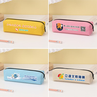 Fabrieksgemaakte etui met aangepast logo, schattig, draagbaar, eenvoudig, grote capaciteit voor kinderen, voor het opbergen van potloden