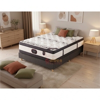 Matelas en latex en tissu doux hypoallergénique Matelas à ressorts ensachés Bonnell dans une boîte à vendre
