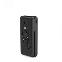 Banques d'alimentation par câble intégrées personnalisées Chargeur de téléphone portable en gros Banque d'alimentation haute capacité prix d'usine 20000mah