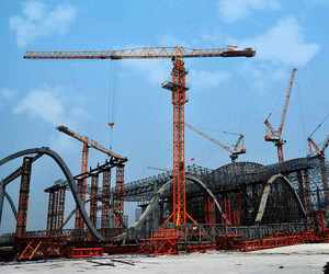 QTZ160 10ton شقة أعلى رافعة برجية - Product Image 2