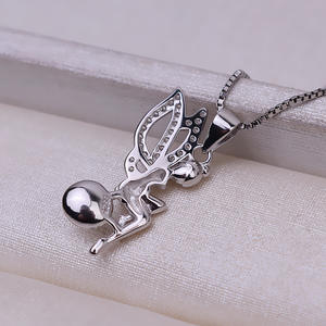 Pendentif en argent S925, version coréenne, 7-8 têtes, perle d'ange, pendentif en forme de pneu, accessoires de bijouterie DIY, support vide, composants de bijouterie - Product Image 4