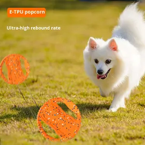 Jouets d'entraînement pour chiens en ETPU, écologiques, rechargeables, interactifs, pour l'extérieur : disque volant, anneau, <span class=keywords><strong>jouet</strong></span> à mâcher, <span class=keywords><strong>jouet</strong></span> de tirage à la corde, volant - Product Image 4