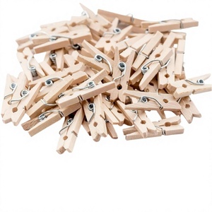 Pinzas para Ropa de Madera de Abedul Natural, Duraderas y Ecológicas, con Resorte, para Cocina, Sala de Estar, Lavandería y Decoración del Hogar - Product Image 4