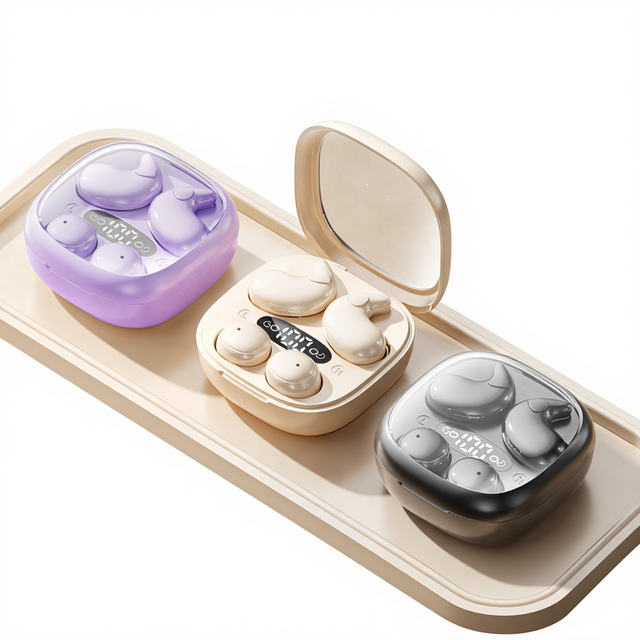 M126 New Two-In-One Wireless Sleep TWS Earbuds BT V5.4 Ultra-High Sound Quality Long Life Waterproof Digital Display Type-C