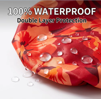 Bonnet de Douche Imperméable Personnalisé avec Logo, Unisexe, Grande Taille, Double Couche en Satin, Protection Quotidienne des Cheveux, Tresses et Boucles