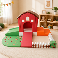 Château de jeu intérieur pour enfants, équipement de terrain de jeu intérieur, maisonnette de jeu pour tout-petits, équipement de jeu souple pour location événementielle