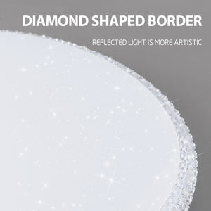 Forma rotonda bianco/3 colori LED plafoniera nuova moderna per sala interna AC220V 30 W/40W/60W/72W/96W 270mm/370mm/470mm PC 30 bianco - Product Image 3