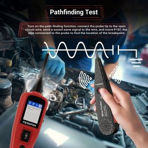 เครื่องมือวินิจฉัย TopDiag Power Probe สำหรับตรวจสอบแบตเตอรี่ 12-24V OBD2 ติดตามตำแหน่ง ตรวจจับไฟฟ้าลัดวงจร และไฟดิน สำหรับรถยนต์ทุกประเภท - Product Image 3