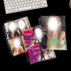 A5 photocard chất kết dính bên trong 6 vòng, rõ ràng K-POP Hàn Quốc Pop photocard chủ cuốn sách chất kết dính, thẻ ảnh Album - Product Image 4