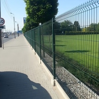 Clôture de jardin en PVC, en treillis métallique soudé, courbé 3D, en acier, facilement assemblable, pour bâtiments et aménagements extérieurs
