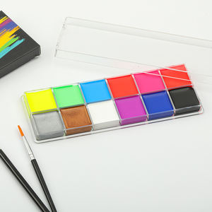 Body Art <span class=keywords><strong>Professionnel</strong></span> Peinture UV à Base d'Huile <span class=keywords><strong>Carnaval</strong></span> Déguisement Fête Flash Tatouage Visage 12 Couleur Kits de Peinture Corporelle Vente en Gros - Product Image 1