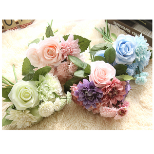 DE BODA hecho <span class=keywords><strong>a</strong></span> mano decoración del hogar verde de alta calidad novias ramo de flores - Product Image 1