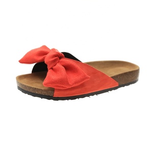 Nuevo OEM lindo barato al por mayor precio de fábrica dama plana verano playa zapatillas mujer zapatillas <span class=keywords><strong>Sandalias</strong></span> de corcho - Product Image 6