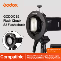 Soporte de Flash Tipo S Godox S2 con Montura Bowens, Plegable y Portátil, Accesorio de Rejilla para Softbox, Snoot, Speedlite, Uso en Exteriores