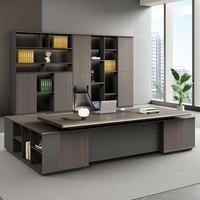 Ensemble de chaises de bureau de direction de luxe moderne en forme de L, mobilier modulaire en panneaux de bois, assemblage facile, extensible