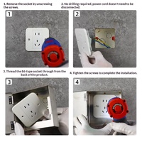 Boîte de protection pour prise électrique antivol en acier inoxydable, avec sangle de pluie, prise de courant, boîte de protection, type 86, boîte d'interrupteur mural