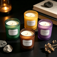 Bougie classique en cire de soja, aromathérapie, faite à la main pour la Saint-Valentin et la fête des mères