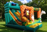 Lilytoys Château gonflable combiné en PVC pour enfants, avec toboggan et aire de saut