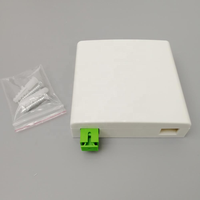 Boîtier de terminaison fibre optique QD-APT 2 ports pour bureau ou mur, en ABS