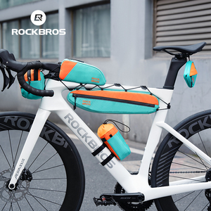 <span class=keywords><strong>ROCKBROS</strong></span> 高品质 5 合 1 自行车组合肩包，包括公路车鞍座、自行车座前管架三角包，男女通用 - Product Image 1