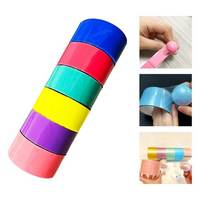 Chaude Collant Anti-Stress BOPP Bande Étanche Adhésif Décompression Balle Colorée Collant Balle Jouet pour la Relaxation