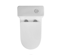 WC en céramique moderne, monobloc, double chasse d'eau, siphon en P, fermeture lente, haute qualité, sanitaire pour hôtel, salle de bain