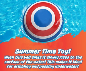 Balle de piscine pour enfants, balle rebondissante remplie d'eau, jeux sous-marins, plaisir estival en plein air avec des amis et de la famille - Product Image 3