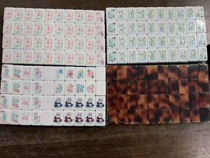 Nuevo Mahjong Americano 2026 de 4 Capas, 160 Fichas Acrílicas con Diseño de Panda y Reverso Color Tortuga - Product Image 5