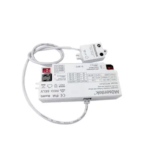 Controlador LED regulable sin parpadeo, controlador de sensor de movimiento flexible, salida de corriente constante, 25W