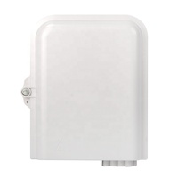 Kotak Terminal Akses Fiber 8 Core NAP ODP FTB FTTH 3 Inlet dengan Splitter Pigtail PLC 1:8 Hitam Putih