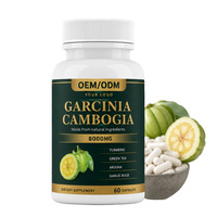Capsules d'extrait de Garcinia Cambogia HCA en vrac, marque privée OEM/ODM, complément alimentaire pour adultes et femmes, soutien du métabolisme