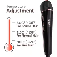 Vente en gros de fer à friser personnalisé de 0,5 pouce, chauffage rapide PTC, revêtement céramique, fer à friser LED pour usage domestique, commercial et salons de beauté