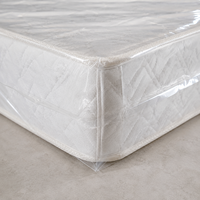 Sac de matelas en LDPE transparent pour lit Queen/King, housse de matelas en plastique imperméable et anti-poussière, sac de lit de marque HNTF 20g pour déménagement et stockage