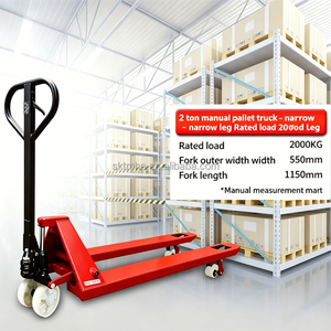 Transpaleta Hidráulica Manual de 2000 kg para Manejo de Materiales en Almacenes - Product Image 3