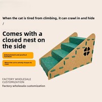 Rampe d'accès pour animaux de compagnie, échelle pour arbre à chat, durable, facile à assembler, en feutre, emballée en carton, pente d'escalade, échelle inclinée, fabriquée à Hebei