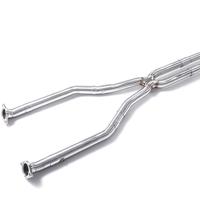 Vente flash - Système d'échappement Lexus IS350 3.5L avec tuyau intermédiaire double en X et tuyau droit - Tuyau d'échappement de haute qualité