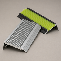 Flexibler PVC-Gummi-Einsatz Stufenkantenstreifen Rutschfestes Design Aufprallschutz Aluminium-Treppenkantenprofil für Wohnungen