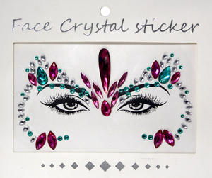 Adesivo Decorativo de Moda 3D para Festival de Música, Adesivo de Diamante para o Rosto - Product Image 5
