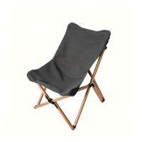 Chaise pliante d'extérieur en bois de hêtre, chaise papillon, chaise pliante pour camping, pique-nique, plage, pour ensemble table et chaises d'extérieur