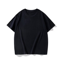 T-shirt Homme 100% Coton 180g Épais Coupe Classique Col Rond Manches Courtes Tissu Tricoté Uni Personnalisable avec Logo
