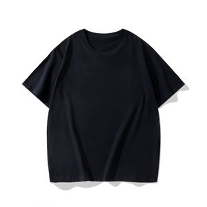 T-shirt homme 100% coton, épais, surdimensionné, manches courtes, tissu uni tissé, logo personnalisé, t-shirt imprimé - Product Image 3