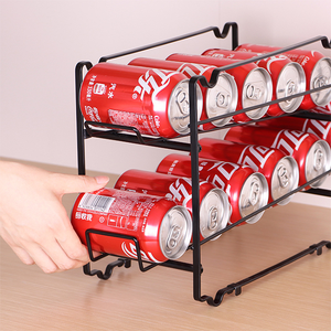 Distributeur de canette debout, panier de rangement empilable pour boissons boissons boissons boissons Pop Soda avec poignées - Product Image 4