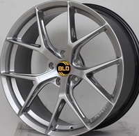 Nouvelles jantes en alliage d'aluminium coulé de 15 à 18 pouces, creuses, à 5 branches, finition noire, pour divers modèles de voitures, taille universelle