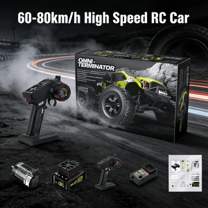 Voiture RC Brushless Rlaarlo Omni Terminator à l'échelle 1/10, modèle RZ001O-C, avec câble USB, batterie LiPo, portée de 150 m - Cadeau pour enfants - Product Image 1