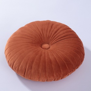 Amity Factory Custom Nordic Pumpkin Button Pillow Dutch Velvet Brodé Round Tatami Chair Cushion for Home or Hotel Use - Product Image 6