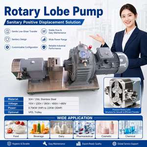 <span class=keywords><strong>Pompa</strong></span> a Lobi Montata su Carrello Sanitario per il Trasferimento di Sciroppo, Miele, Crema e Burro di Arachidi - Product Image 2