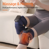 Kabelloses Beheiztes Knie-Massagegerät 3-in-1 Heizkissen mit 3 Vibrationsmodi 5 Heizstufen 5000mAh Akku Kabellose Fernbedienung